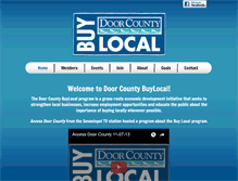 Tablet Screenshot of doorcounty-buylocal.com